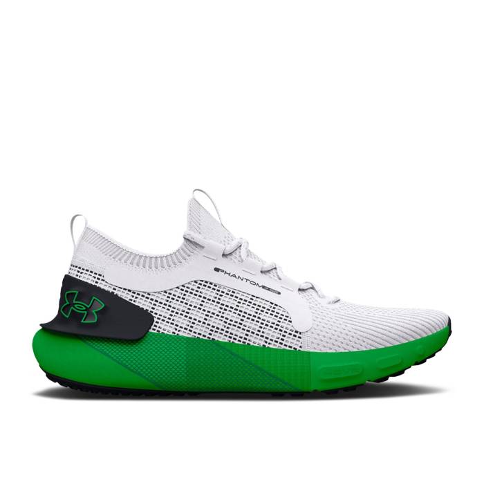 アンダーアーマー Under Armour 【 Hovr Phantom 3 Se 'White Green Screen' Men White/Black/Green Sc..