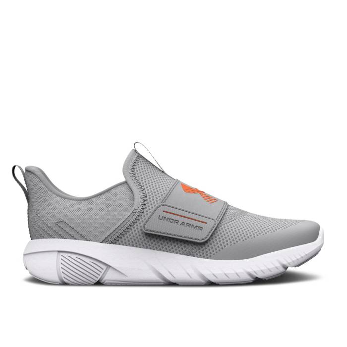 ޡ Under Armour  Flash Ps 'Mod Grey Orange Blast' Youth Mod Gre...