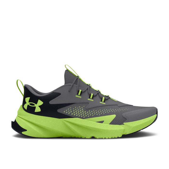 ޡ Under Armour  Scramjet 6 Al Ps 'Titan Grey Morph Green' Yout...