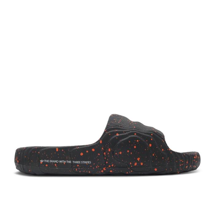 アディダス Adidas 【 Adilette 22 Slide 'Black Orange Speckled' Men Core Black/Orange/Crystal White 】 アディレッタ Slide サンダル orange 橙・オレンジ 靴 メンズ靴 サンダル その他 メンズ コア 黒色 ブラック orang