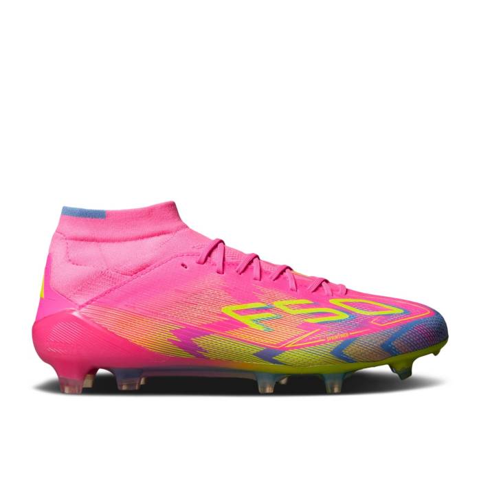 アディダス Adidas 【 Wmns Adizero F50 Elite Mid Fg 'Mystic Victory Pack' Women Lucid Pink/Lucid Lemon/Blue Fusion 】 アディゼロ エリート ミッド Victory ビクトリー 靴 レディース靴 その他 レディース pink ピンク 青