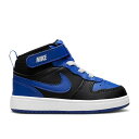 ナイキ Nike 【 Court Borough Mid 2 Td 'Black Game Royal' Infant Black/Game Royal/Whi...