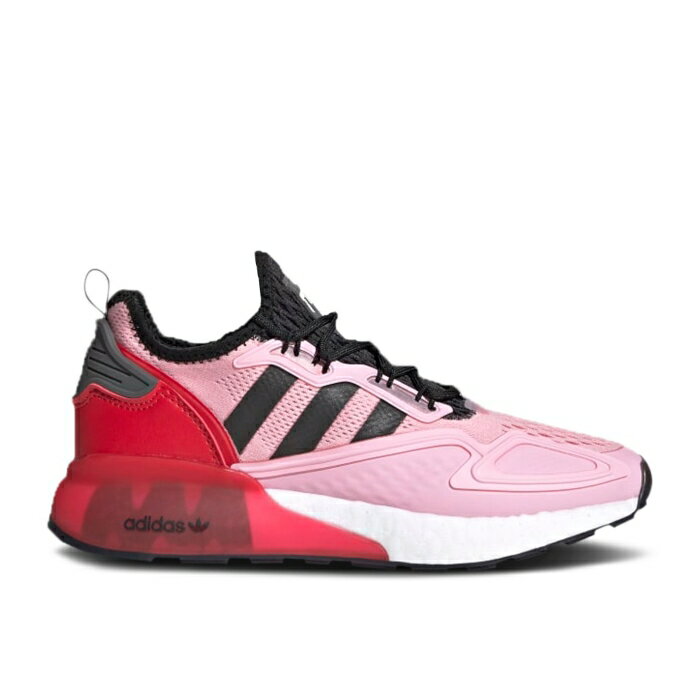アディダス Adidas 【 Ninja X Zx 2K Boost J 'Time In - True Pink Scarlet' Youth True Pink/Core Black/Scarlet 】 ブースト pink ピンク キッズ ベビー マタニティ キッズファッション 靴 スニーカー ジュニア キッズ pi