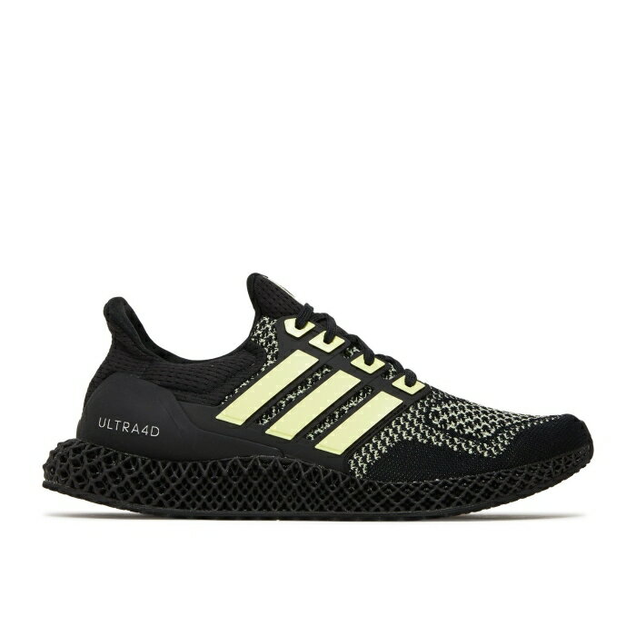 アディダス Adidas 【 Ultra 4D 'Black Almost Lime' Men Core Black/Almost Lime/Silver Metallic 】 ultra ウルトラ 靴 メンズ靴 スニーカー メンズ コア 黒色 ブラック ライム Silver 銀色・シルバー