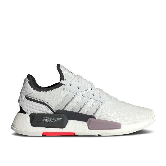 アディダス Adidas 【 Nmd_G1 'Crystal White Grey' Men Crystal White/Grey One/Solar Red 】 白色 ホワイト 靴 メンズ靴 スニーカー メンズ 白色 ホワイト 灰色 グレー Red 赤・レッド