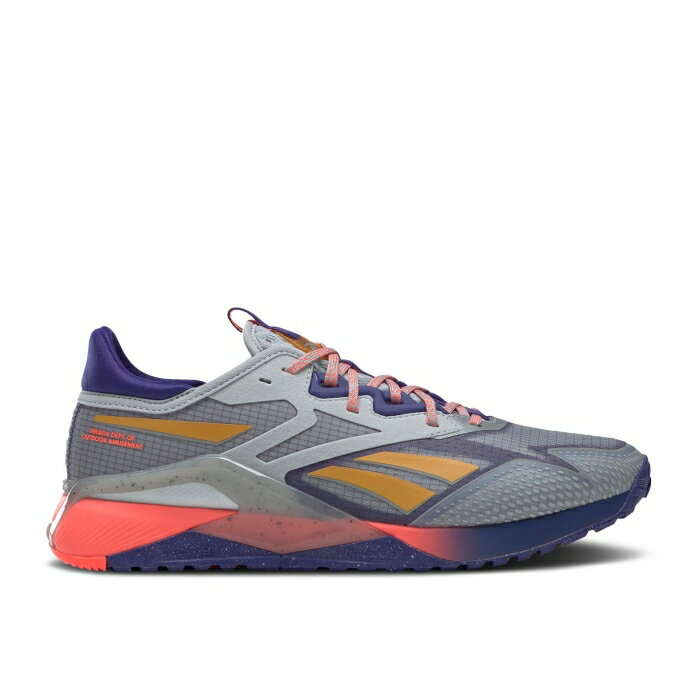 リーボック Reebok 【 Nano X2 Tr Adventure 'Grey Bold Purple' Men Pure Grey 3/Bold Purple/Orange Flare 】 ナノ 靴 メンズ靴 スニーカー メンズ ピュア 灰色 グレー Purple 紫・パープル orange 橙・オレンジ