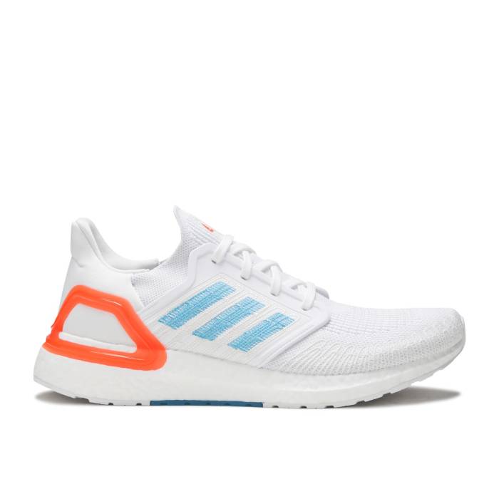 アディダス Adidas 【 Primeblue Ultraboost 20 'Sharp Blue' Men Cloud White/Sharp Blue/True Orange 】 メンズ 白色 ホワイト 青色 ブルー orange 橙・オレンジ