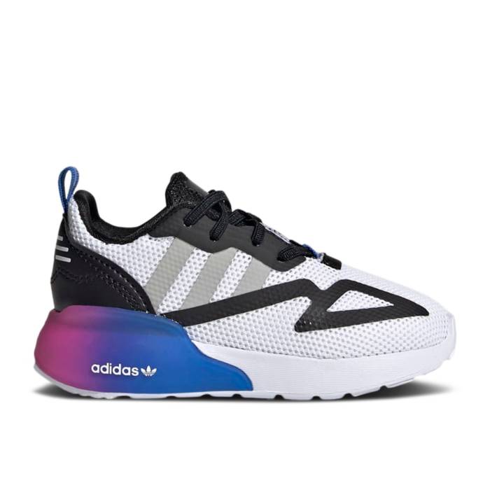 ǥ Adidas  Zx 2K Infant 'Gradient' Infant Cloud White/Grey/Blue  ...