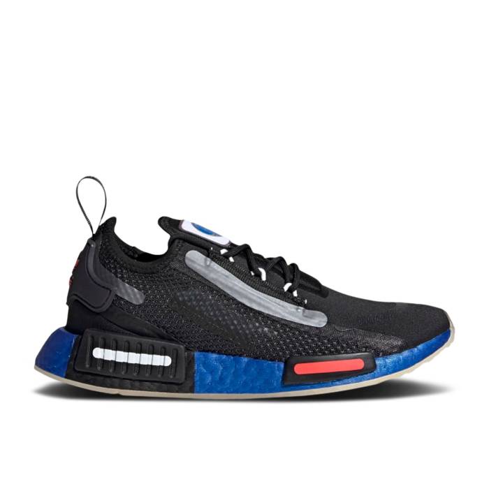 楽天スニケスアディダス Adidas 【 Nasa X Nmd_R1 Spectoo J 'Core Black' Youth Core Black/Core Black/Solar Red 】 キッズ ベビー マタニティ キッズファッション 靴 スニーカー ジュニア キッズ コア 黒色 ブラック Red 赤・レ