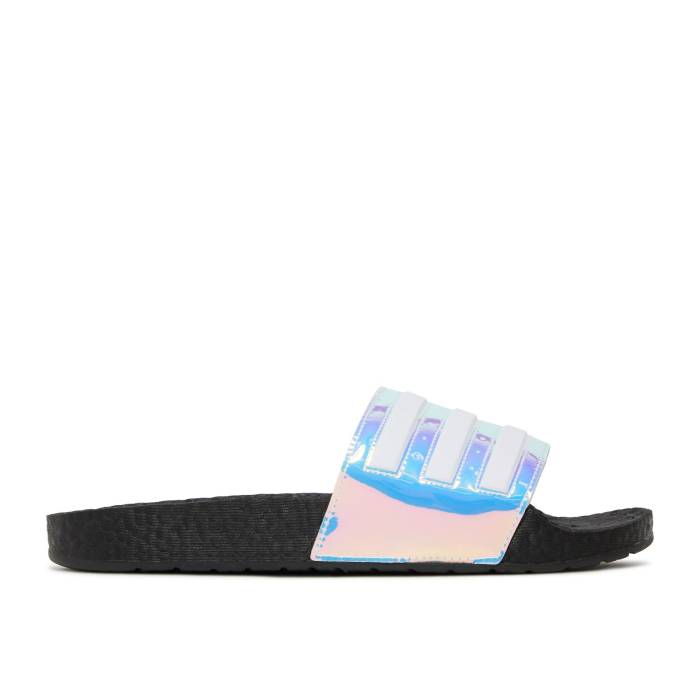 アディダス Adidas 【 Adilette Boost Slides 'Iridescent' Men Iridescent/Cloud White/Core Black 】 アディレッタ ブースト 靴 メンズ靴 サンダル その他 メンズ 白色 ホワイト コア 黒色 ブラック