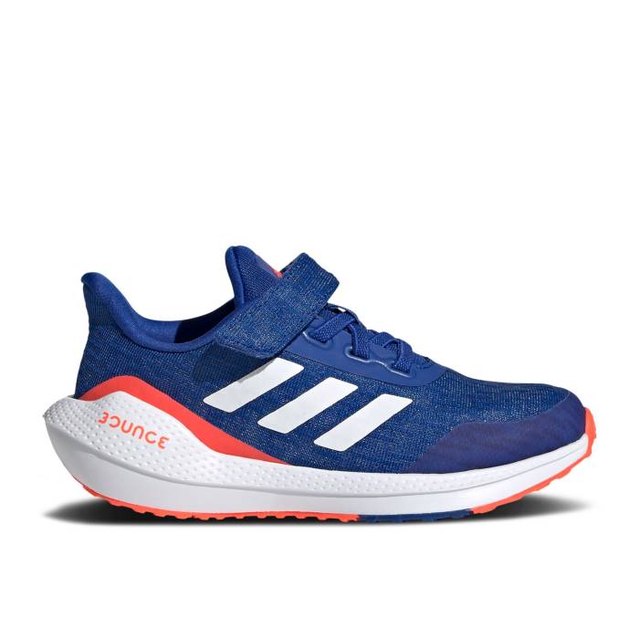 アディダス Adidas 【 Eq21 Run Velcro J 'Royal Blue' Youth Royal Blue/Cloud White/Solar Red 】 ラン キッズ ベビー マタニティ キッズファッション 靴 スニーカー ジュニア キッズ 青色 ブルー 白色 ホワイト Red