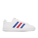 アディダス Adidas 【 Grand Court Base 'White Blue Active Red' Men Cloud White/Blue/Act...