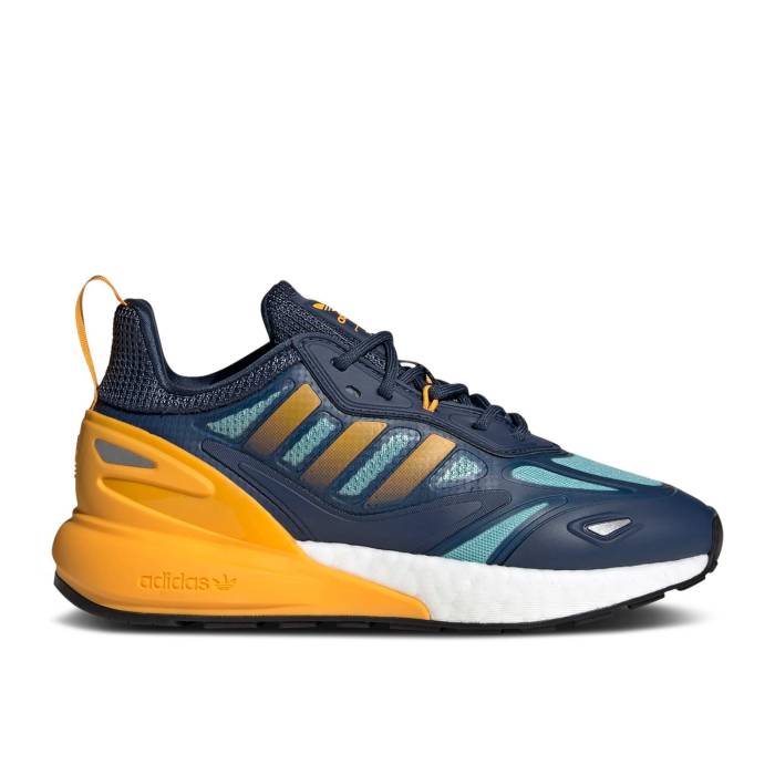 アディダス Adidas 【 Zx 2K Boost 2.0 J 'Crew Navy Semi Solar Gold' Youth Crew Navy/Semi Solar Gold/Core Black 】 ブースト 紺色 ネイビー キッズ ベビー マタニティ キッズファッション 靴 スニーカー ジュニア キ