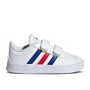 アディダス Adidas 【 Vl Court 2.0 I 'White Royal Blue Vivid Red' Infant Cloud White/Ro...
