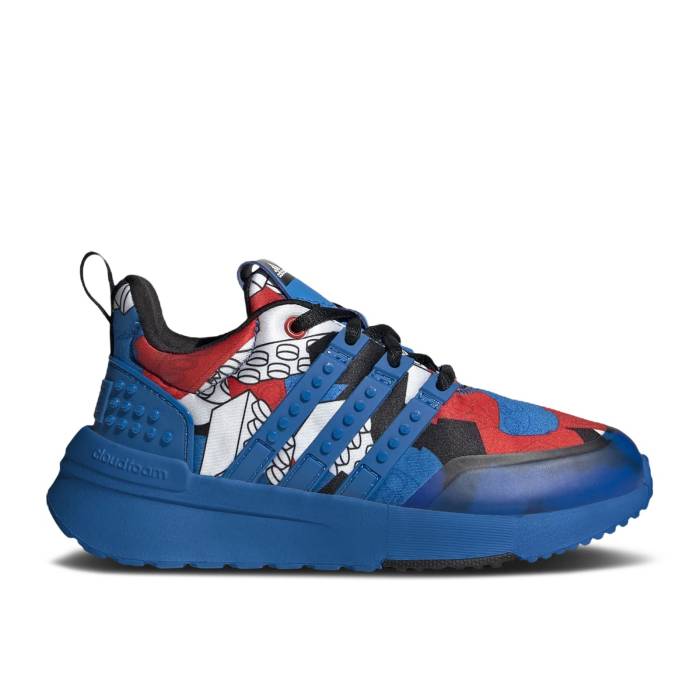 楽天スニケスアディダス Adidas 【 Lego X Racer Tr J 'White Shock Blue' Youth Cloud White/Shock Blue/Red 】 ショック キッズ ベビー マタニティ キッズファッション 靴 スニーカー ジュニア キッズ 白色 ホワイト ショック