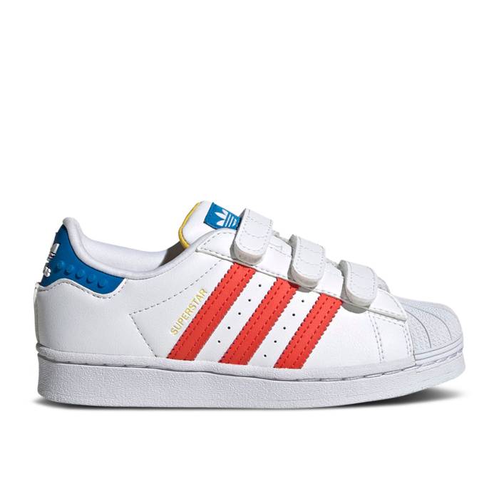楽天スニケスアディダス Adidas 【 Lego X Superstar J 'White Pantone' Youth Cloud White/Pantone/Pantone 】 Superstar スーパースター キッズ ベビー マタニティ キッズファッション 靴 スニーカー ジュニア キッズ 白色 ホワイ