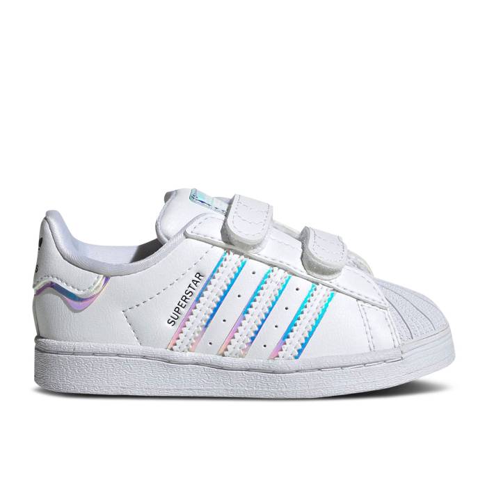 楽天スニケスアディダス Adidas 【 Superstar I 'Iridescent' Infant Cloud White/Cloud White/Core Black 】 Superstar スーパースター キッズ ベビー マタニティ ベビーファッション 靴 スニーカー ベビー 白色 ホワイト コア 黒