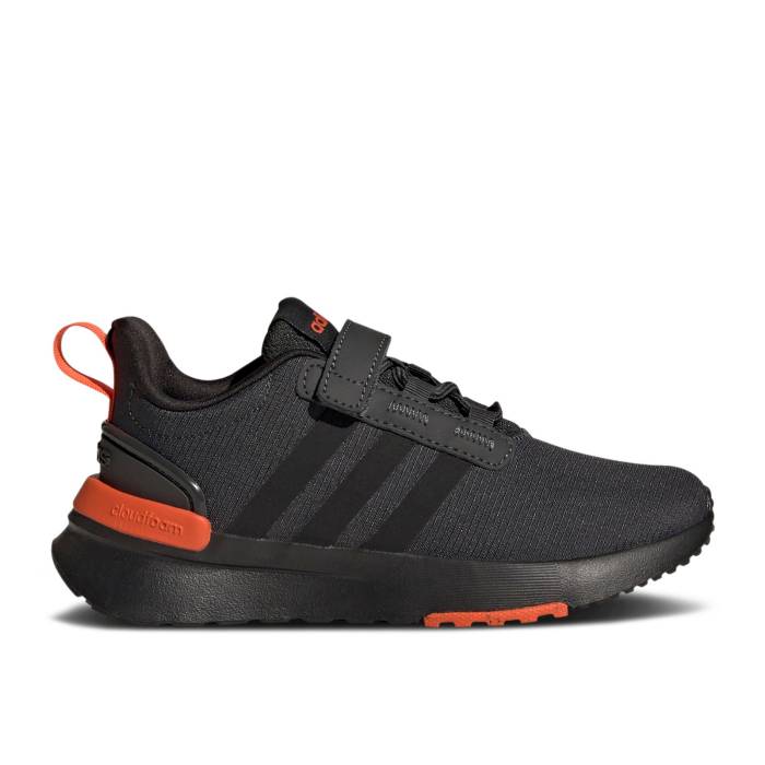 楽天スニケスアディダス Adidas 【 Racer Tr21 Little Kid 'Carbon Semi Impact Orange' Youth Carbon/Core Black/Semi Impact Orange 】 インパクト キッズ ベビー マタニティ キッズファッション 靴 スニーカー ジュニア キッズ カー
