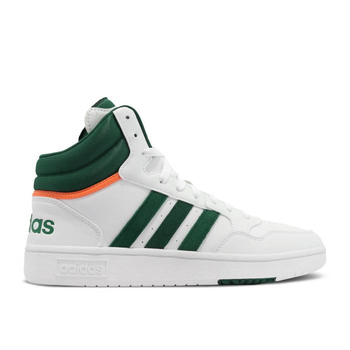 ǥ Adidas  Hoops 3.0 Mid 'White Collegiate Green' Men Cloud White/...