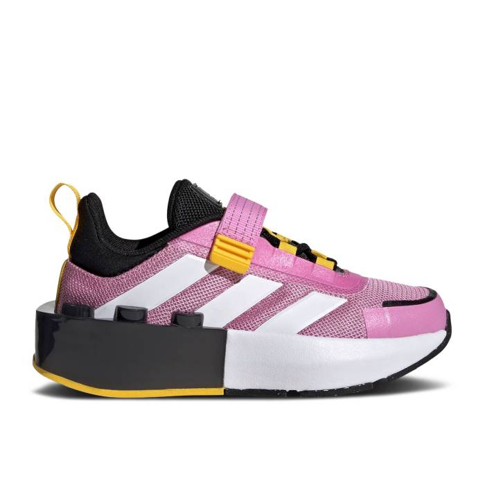 楽天スニケスアディダス Adidas 【 Lego X Tech Runner El Little Kid 'Bliss Orchid' Youth Bliss Orchid/Cloud White/Core Black 】 テック キッズ ベビー マタニティ キッズファッション 靴 スニーカー ジュニア キッズ 白色 ホワイ