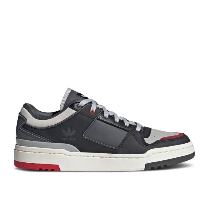 アディダス Adidas 【 Forum Luxe Low 'Grey Scarlet' Men Grey One/Grey Six/Core Black 】 フォーラム 靴 メンズ靴 スニーカー メンズ 灰色 グレー コア 黒色 ブラック