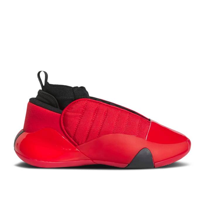 楽天スニケスアディダス Adidas 【 Harden Vol. 7 J 'Scarlet' Youth Better Scarlet/Core Black/Better Scarlet 】 ハーデン キッズ ベビー マタニティ キッズファッション 靴 スニーカー ジュニア キッズ コア 黒色 ブラック