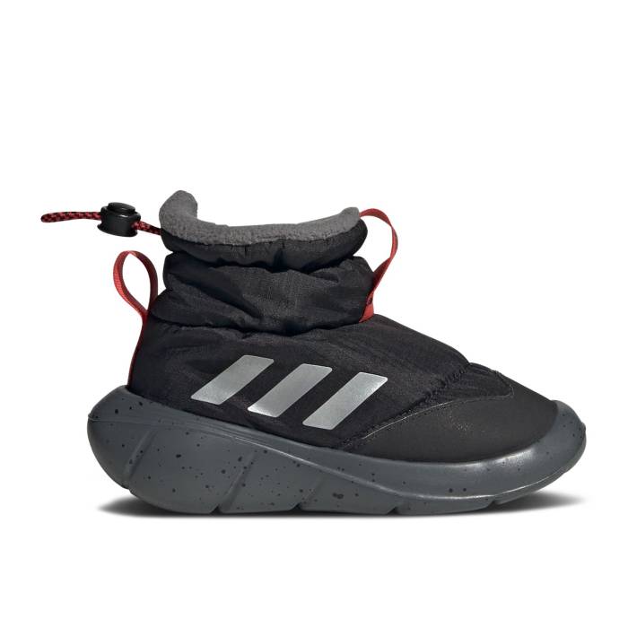 アディダス Adidas 【 Monofit Boot I 'Black Bright Red' Infant Core Black/Silver Metallic/Bright Red 】 ブーツ キッズ ベビー マタニティ ベビーファッション 靴 スニーカー ベビー コア 黒色 ブラック Silver 銀色