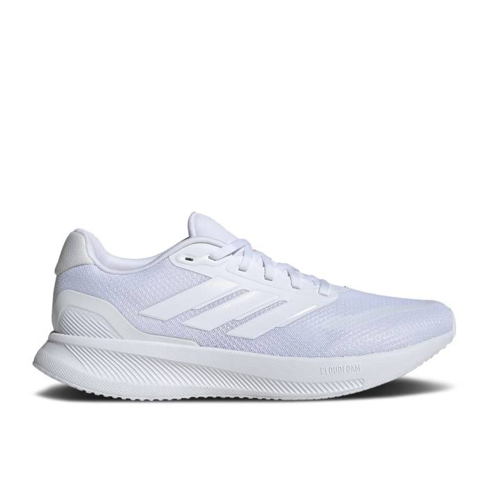 アディダス Adidas 【 Runfalcon 5 'Triple White' Men Cloud White/Cloud White/Cloud White 】 靴 メンズ靴 スニーカー メンズ 白色 ホワイト