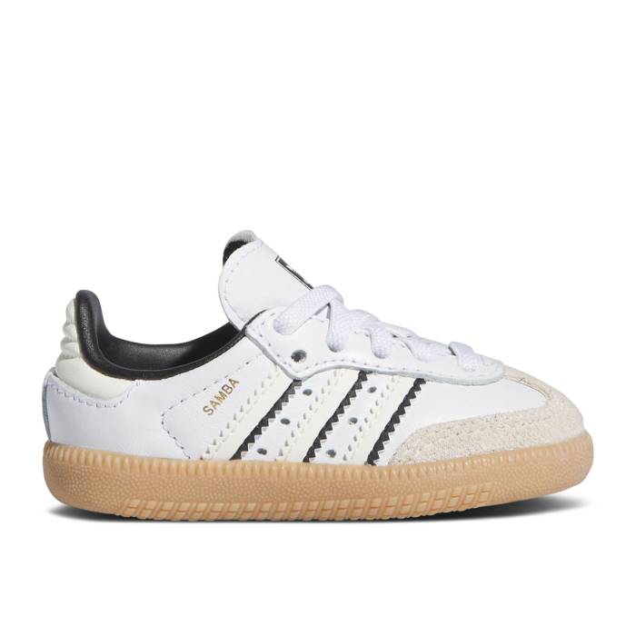 楽天スニケスアディダス Adidas 【 Samba Og El I 'Double White Black Gum' Infant Cloud White/Off White/Core Black 】 サンバ 白色 ホワイト 黒色 ブラック キッズ ベビー マタニティ ベビーファッション 靴 スニーカー ベビー