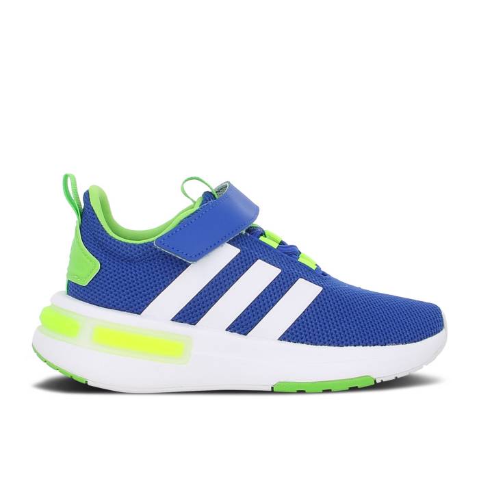 楽天スニケスアディダス Adidas 【 Racer Tr23 El K 'Royal Blue Lucid Lime' Youth Royal Blue/Cloud White/Lucid Lime 】 青色 ブルー キッズ ベビー マタニティ キッズファッション 靴 スニーカー ジュニア キッズ 青色 ブルー 白