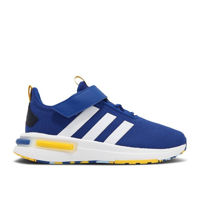 楽天スニケスアディダス Adidas 【 Racer Tr23 El K 'Royal Blue' Youth Royal Blue/Cloud White/Utility Yellow 】 キッズ ベビー マタニティ キッズファッション 靴 スニーカー ジュニア キッズ 青色 ブルー 白色 ホワイト yellow