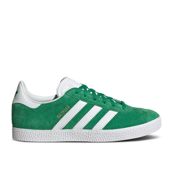 ǥ Adidas  Gazelle J 'Green White' Youth Green/Cloud White/Gold Me...