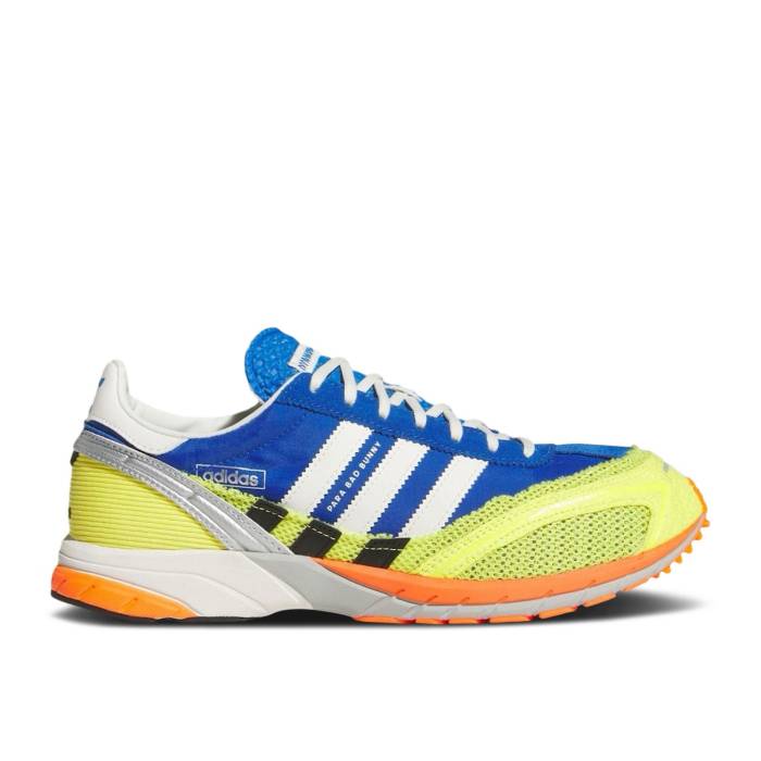 アディダス Adidas 【 Bad Bunny X Adizero Sl72 'Active' Men Blue/Core White/Shock Yellow 】 アディゼロ 靴 メンズ靴 スニーカー メンズ 青色 ブルー コア 白色 ホワイト ショック yellow 黄色・イエロー