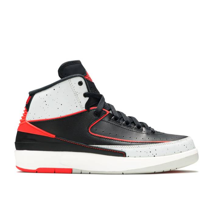 楽天スニケスナイキ　エアジョーダン Air Jordan 【 Jordan 2 Retro Bg 'Infrared 23' Youth Black/Infrared 23-Pure Platinum-White 】 レトロ キッズ ベビー マタニティ キッズファッション 靴 スニーカー ジュニア キッズ 黒色