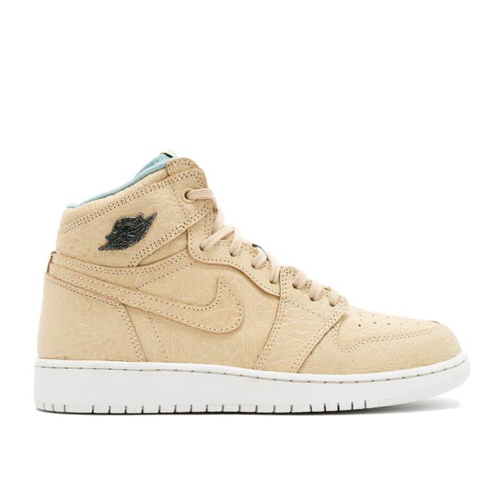 楽天スニケスナイキ　エアジョーダン Air Jordan 【 Jordan 1 Retro High Og Gg 'Pearl' Youth Sand Dune/Cannon-Flat Gold 】 レトロ ハイ キッズ ベビー マタニティ キッズファッション 靴 スニーカー ジュニア キッズ 砂色・