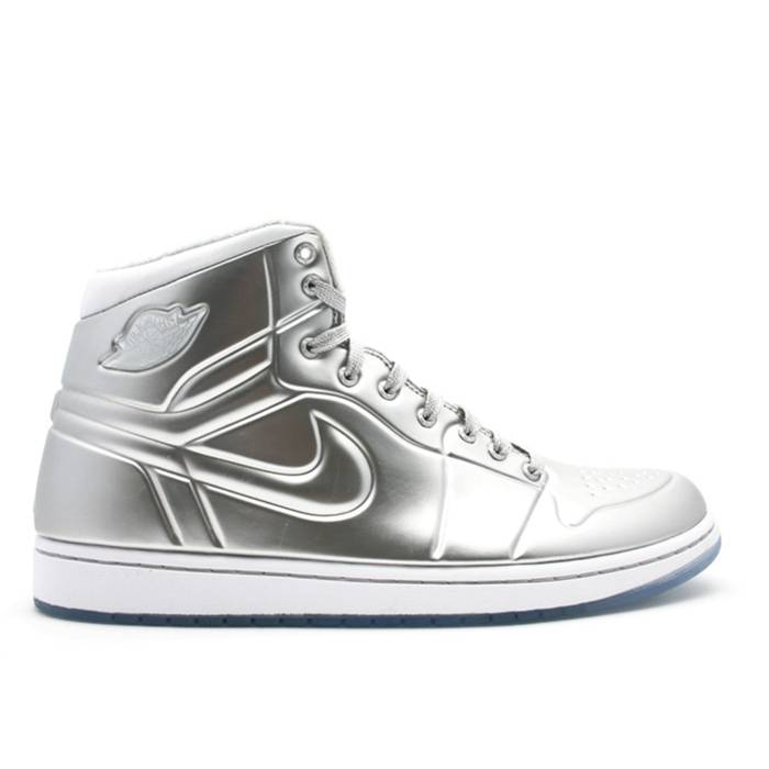 ʥ硼 Air Jordan  Jordan 1 Anodized 'Silver' Men Metallic Silver/White  ...