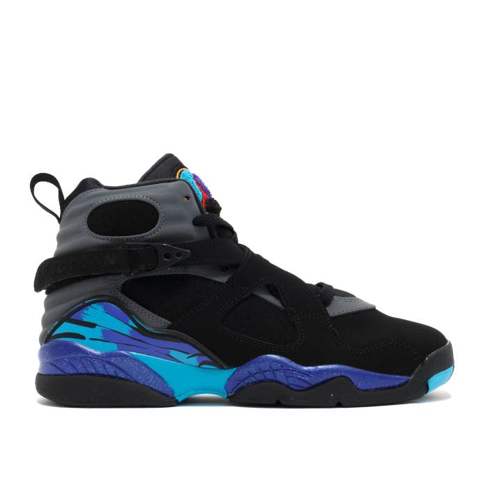 楽天スニケスナイキ　エアジョーダン Air Jordan 【 Jordan 8 Retro Bg 'Aqua' 2015 Youth Black/Midnight Fog/Bright Concord/True Red 】 レトロ キッズ ベビー マタニティ キッズファッション 靴 スニーカー ジュニア キッズ 黒色