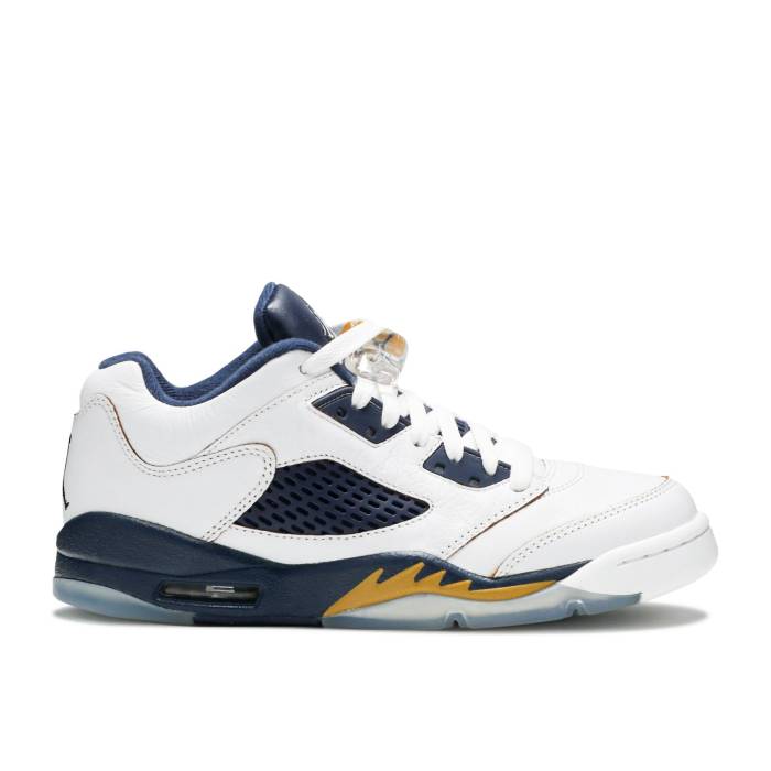 楽天スニケスナイキ　エアジョーダン Air Jordan 【 Jordan 5 Retro Low Gs 'Dunk From Above' Youth White/Metallic Gold/Navy 】 レトロ キッズ ベビー マタニティ キッズファッション 靴 スニーカー ジュニア キッズ 白色 ホワ