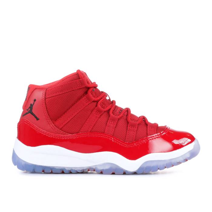楽天スニケスナイキ　エアジョーダン Air Jordan 【 Jordan 11 Retro Ps 'Win Like '96' Youth Gym Red/Black-White 】 レトロ キッズ ベビー マタニティ キッズファッション 靴 スニーカー ジュニア キッズ Red 赤・レッド