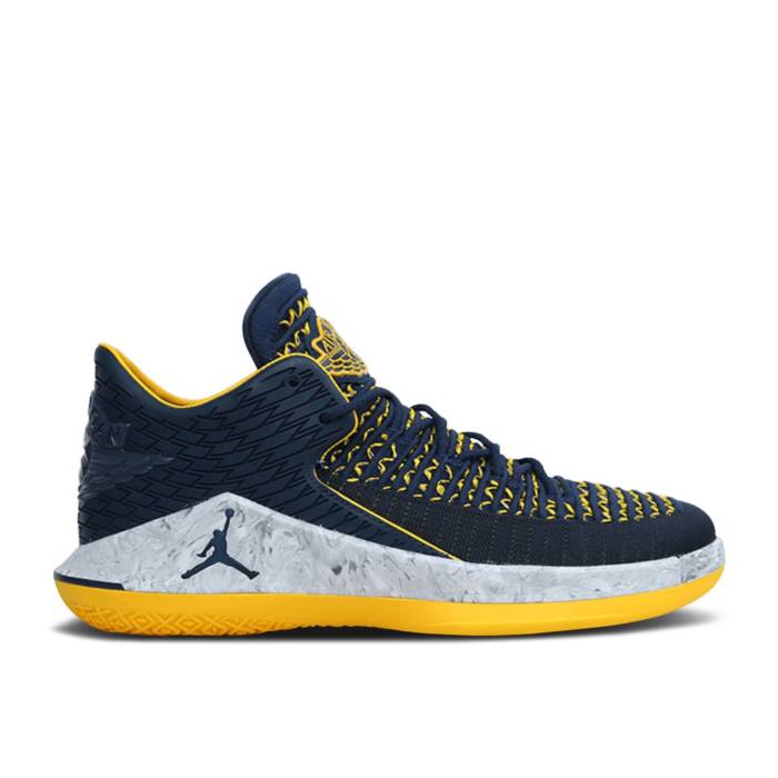 ʥ硼 Air Jordan  Jordan 32 Low Pf 'Michigan Wolverines' Men College Navy/College Navy-White-Amarillo   󥺷 ˡ  å  ͥӡ