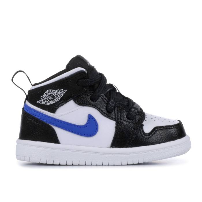 ナイキ エアジョーダン Air Jordan 【 Jordan 1 Retro Mid Bt 'Crayon Pack' Infant Black/White-University Red-Tour Yellow-Blue 】 レトロ ミッド キッズ ベビー マタニティ ベビーファッション 靴 スニーカー ベビー