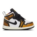 ナイキ エアジョーダン Air Jordan 【 Jordan 1 Mid Se Td 'Wear-Away - Taxi' Infant Black/Taxi...