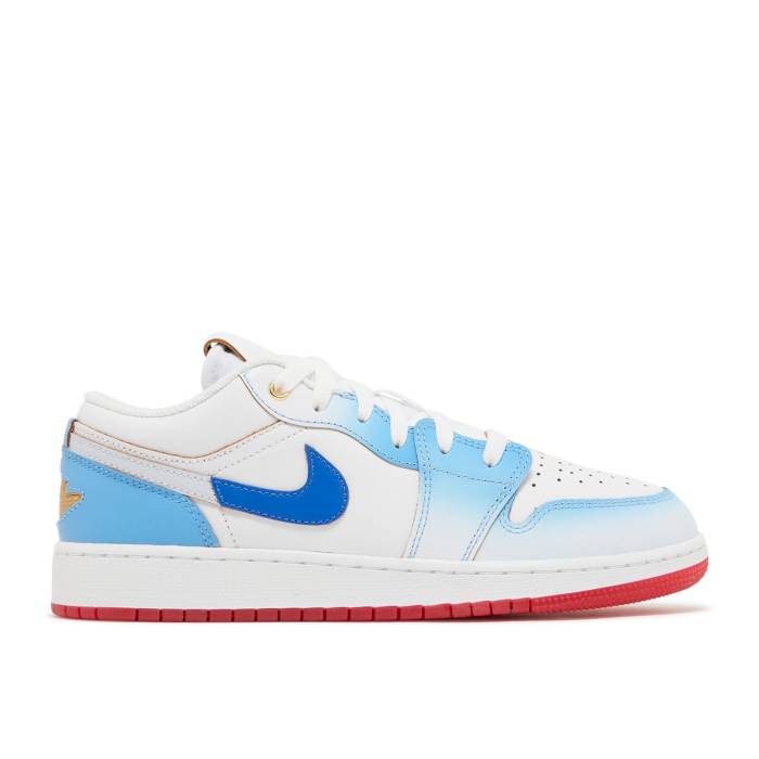 ʥ硼 Air Jordan  Jordan 1 Low Se Gs 'Blue Gradient' Youth Whit...