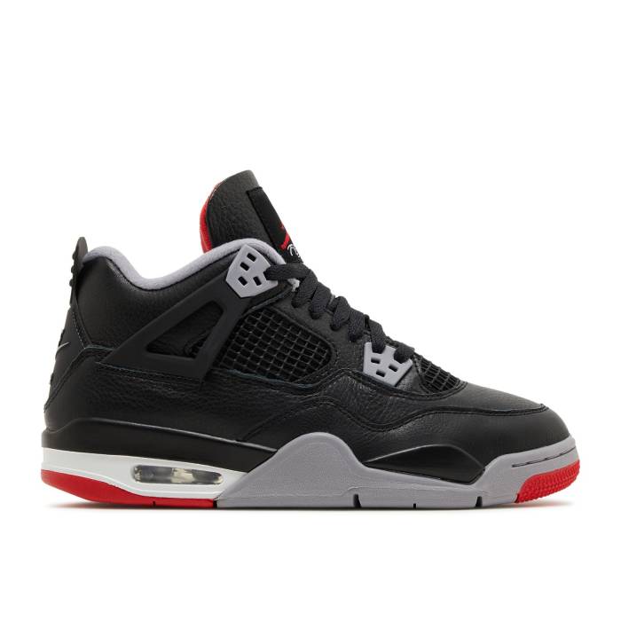 ʥ硼 Air Jordan  Jordan 4 Retro Gs 'Bred Reimagined' Youth Bla...