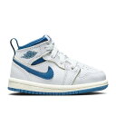 ナイキ エアジョーダン Air Jordan 【 Jordan 1 Mid Se Td 'Industrial Blue' Infant White/Sail/...