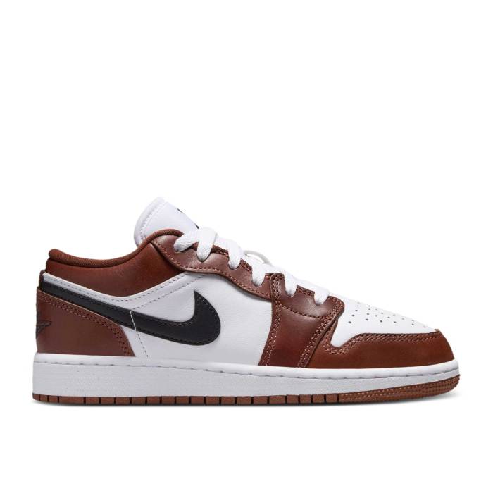 ʥ硼 Air Jordan  Jordan 1 Low Gs 'Dark Pony' Youth White/Dark ...
