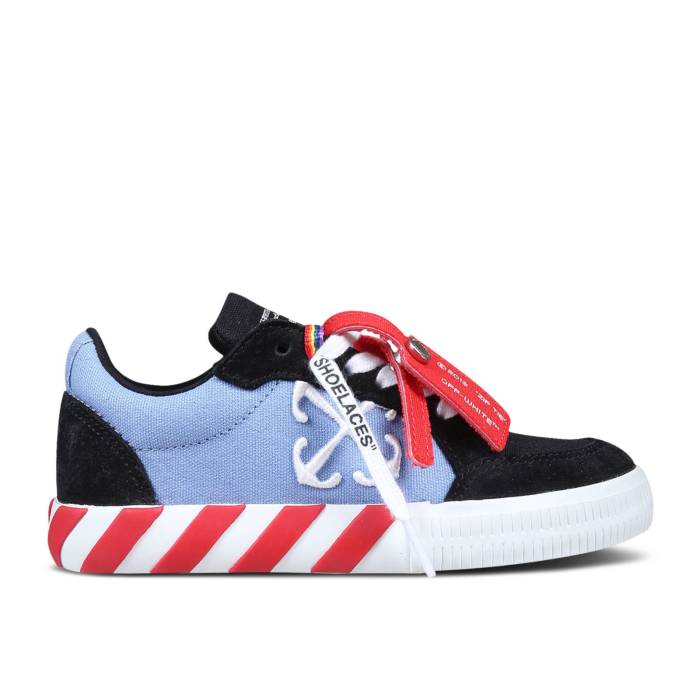 楽天スニケスオフホワイト Off-White 【 Vulc Sneaker Kids 'Black Light Blue' Youth Black/Light Blue 】 靴 スニーカー キッズ ベビー マタニティ キッズファッション 靴 スニーカー ジュニア キッズ 黒色 ブラック 青色 ブ