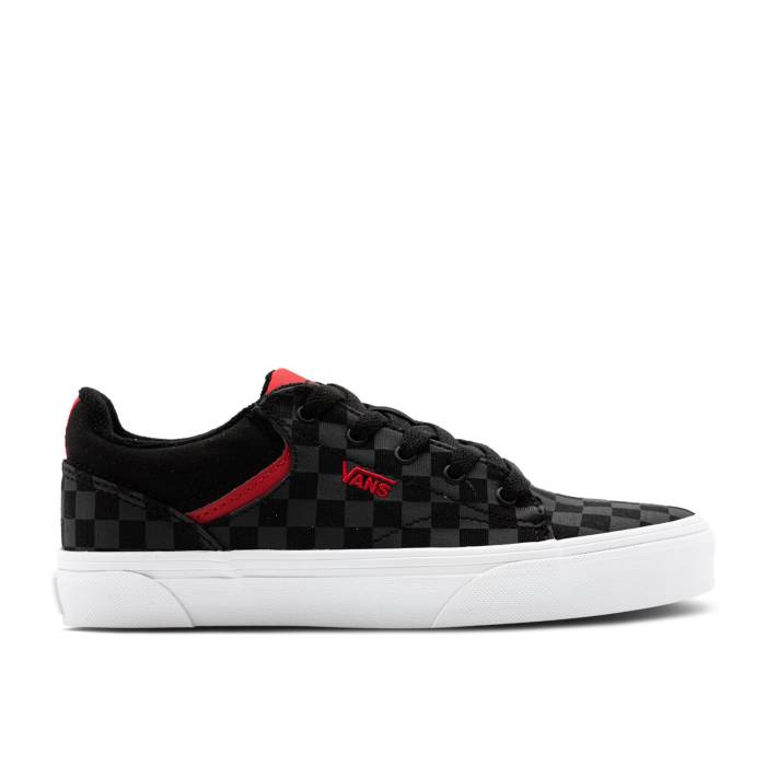 ヴァンズ Vans 【 Seldan 'Checkerboard - Black Red' Men Black/Black 】 黒色 ブラック 靴 メンズ靴 スニーカー メンズ 黒色 ブラック