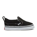 ヴァンズ Vans 【 Slip-On V Toddler 'Black White' Infant Black/True White 】 slip-on スリッポン ベビー 赤ちゃん用 キッズ ベビー マタニティ ベビーファッション 靴 スニーカー ベビー 黒色 ブラック 白色