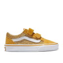 ヴァンズ Vans 【 Old Skool V Kids 'Glitter - Champagne Gold Yellow' Youth 】 ゴールド キッズ ベビー マタニティ キッズファッション 靴 スニーカー ジュニア キッズ(4)